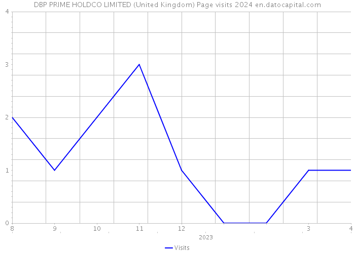 DBP PRIME HOLDCO LIMITED (United Kingdom) Page visits 2024 