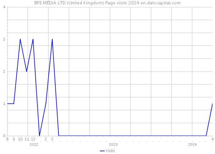 BPS MÉDIA LTD (United Kingdom) Page visits 2024 