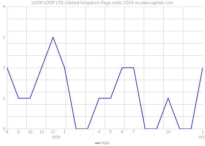 LOOP LOOP LTD (United Kingdom) Page visits 2024 