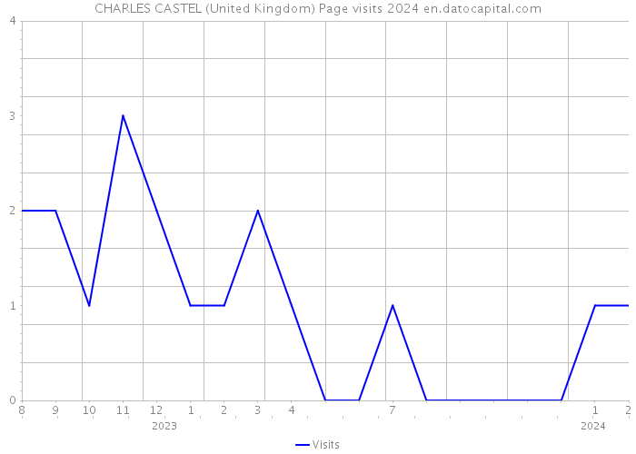 CHARLES CASTEL (United Kingdom) Page visits 2024 