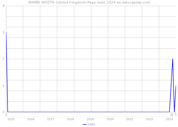 MAREK MISZTA (United Kingdom) Page visits 2024 