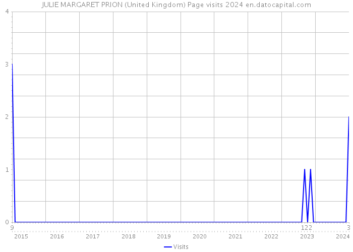 JULIE MARGARET PRION (United Kingdom) Page visits 2024 