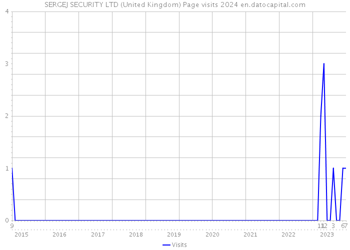 SERGEJ SECURITY LTD (United Kingdom) Page visits 2024 