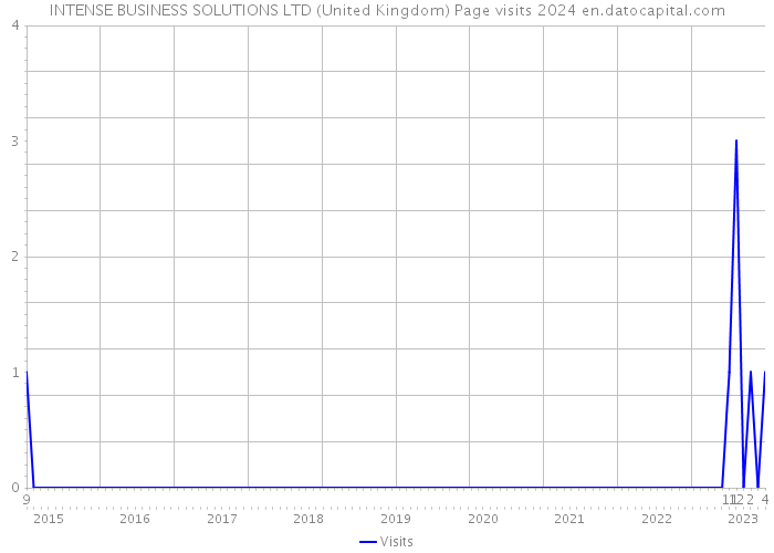 INTENSE BUSINESS SOLUTIONS LTD (United Kingdom) Page visits 2024 