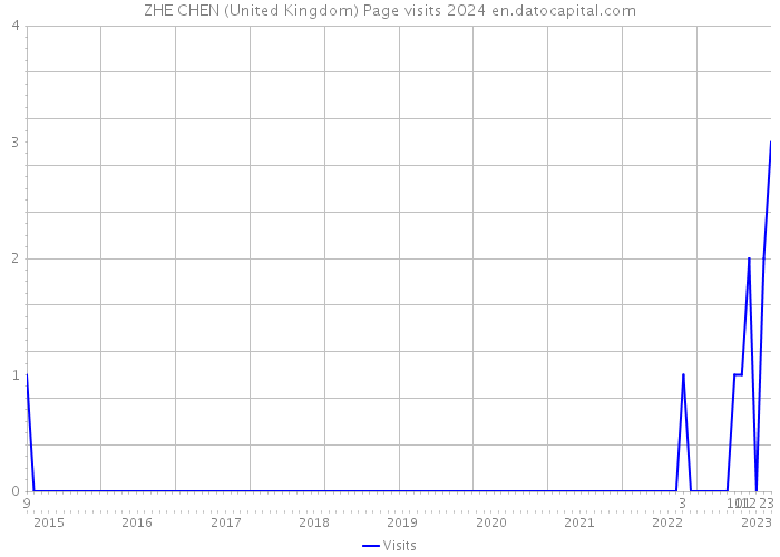 ZHE CHEN (United Kingdom) Page visits 2024 