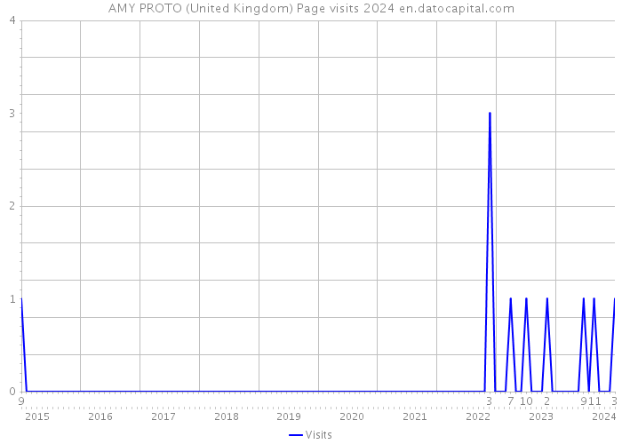AMY PROTO (United Kingdom) Page visits 2024 