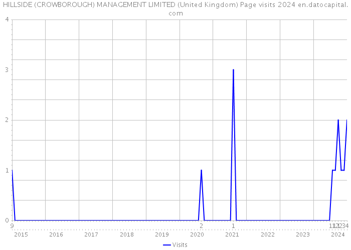 HILLSIDE (CROWBOROUGH) MANAGEMENT LIMITED (United Kingdom) Page visits 2024 