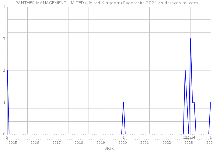 PANTHER MANAGEMENT LIMITED (United Kingdom) Page visits 2024 