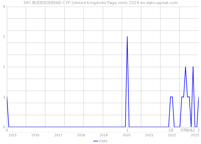 S4C BUDDSODDIAD CYF (United Kingdom) Page visits 2024 