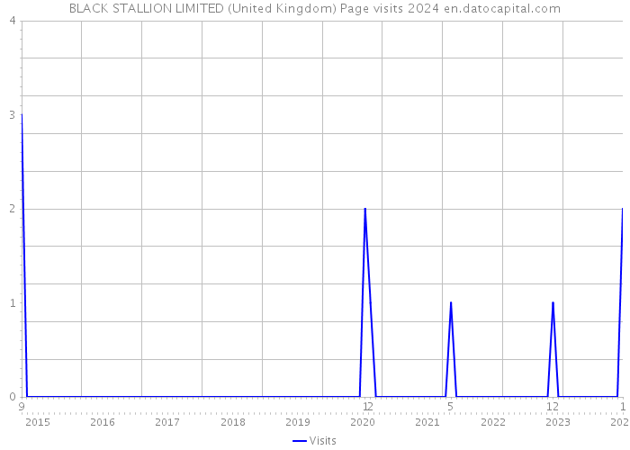 BLACK STALLION LIMITED (United Kingdom) Page visits 2024 