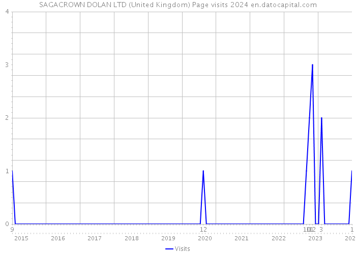 SAGACROWN DOLAN LTD (United Kingdom) Page visits 2024 
