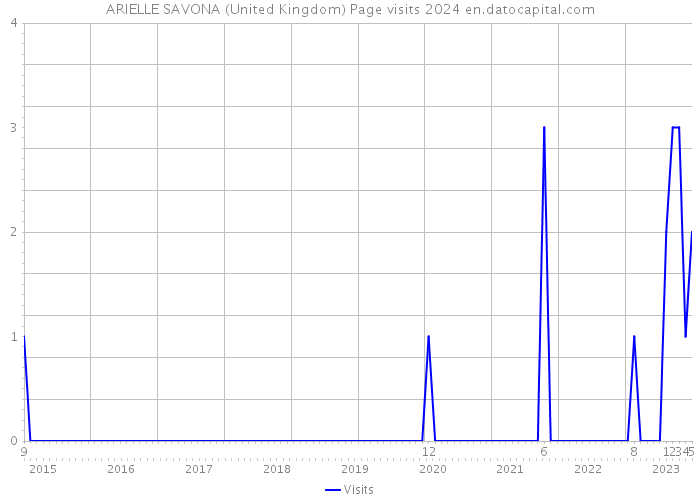 ARIELLE SAVONA (United Kingdom) Page visits 2024 