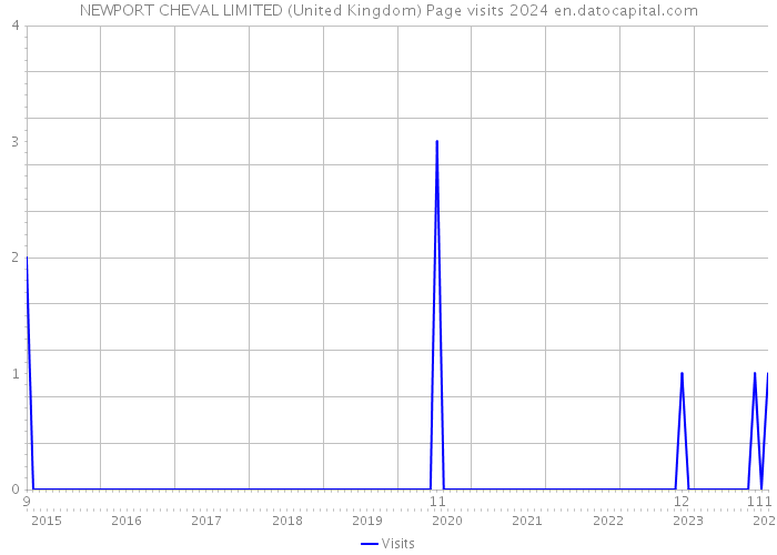 NEWPORT CHEVAL LIMITED (United Kingdom) Page visits 2024 