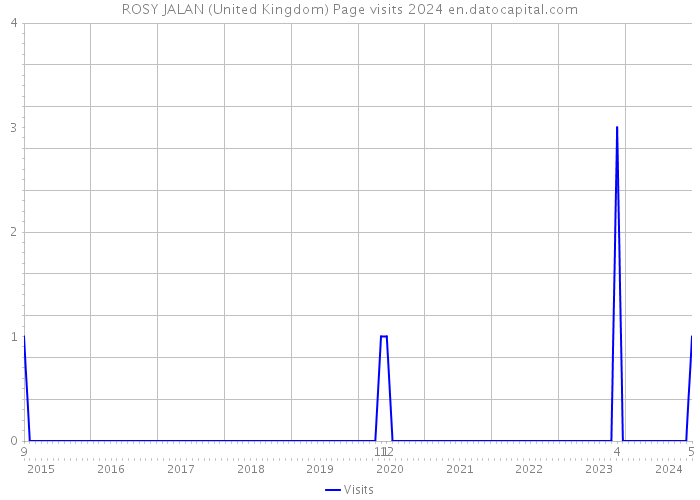 ROSY JALAN (United Kingdom) Page visits 2024 