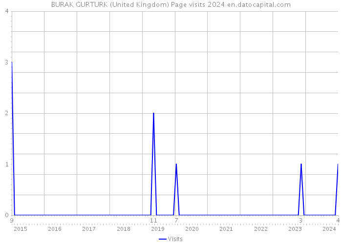 BURAK GURTURK (United Kingdom) Page visits 2024 