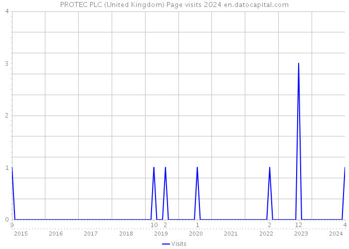 PROTEC PLC (United Kingdom) Page visits 2024 