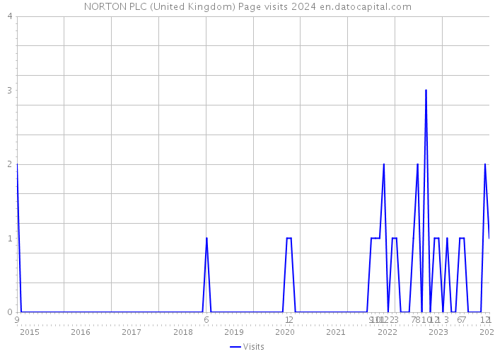 NORTON PLC (United Kingdom) Page visits 2024 