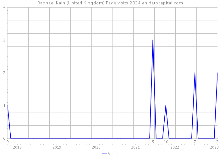 Raphael Kain (United Kingdom) Page visits 2024 