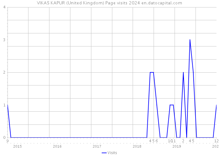 VIKAS KAPUR (United Kingdom) Page visits 2024 