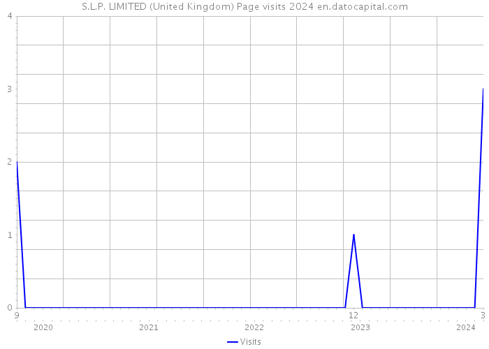 S.L.P. LIMITED (United Kingdom) Page visits 2024 