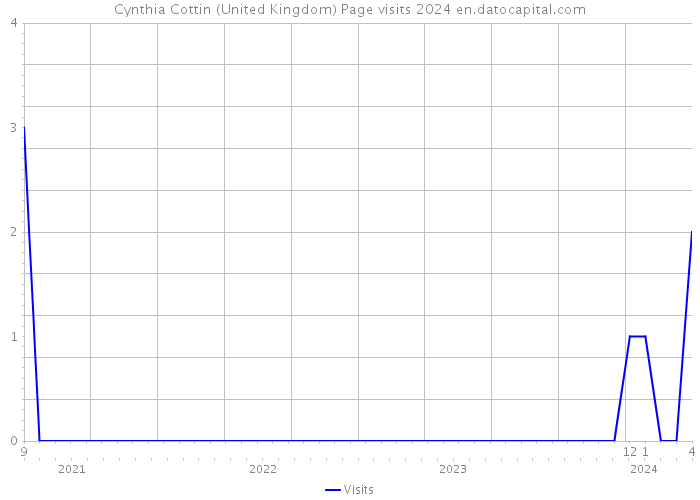 Cynthia Cottin (United Kingdom) Page visits 2024 