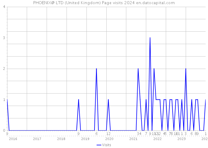 PHOENIX@ LTD (United Kingdom) Page visits 2024 