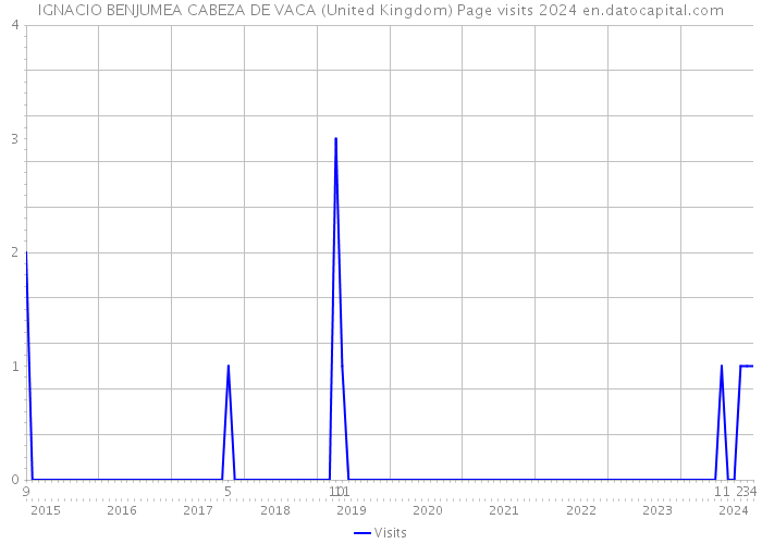 IGNACIO BENJUMEA CABEZA DE VACA (United Kingdom) Page visits 2024 