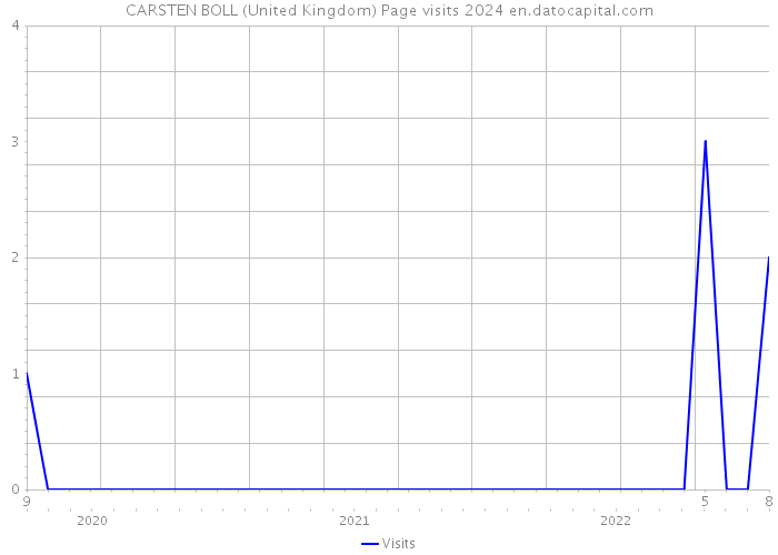 CARSTEN BOLL (United Kingdom) Page visits 2024 