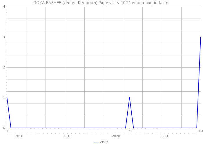 ROYA BABAEE (United Kingdom) Page visits 2024 