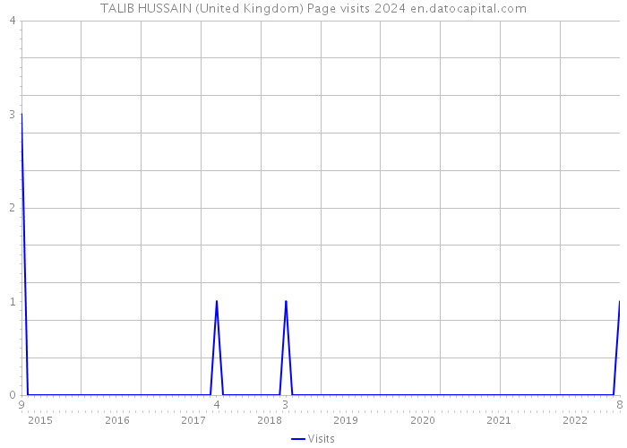 TALIB HUSSAIN (United Kingdom) Page visits 2024 