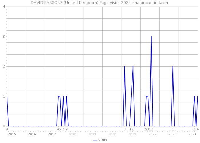 DAVID PARSONS (United Kingdom) Page visits 2024 