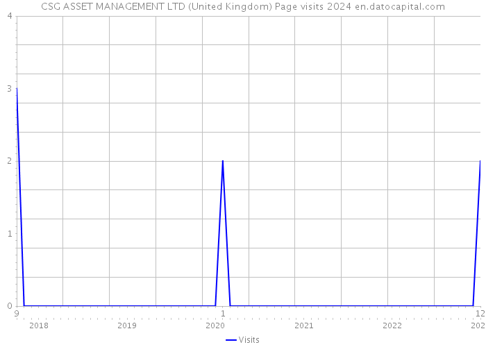 CSG ASSET MANAGEMENT LTD (United Kingdom) Page visits 2024 