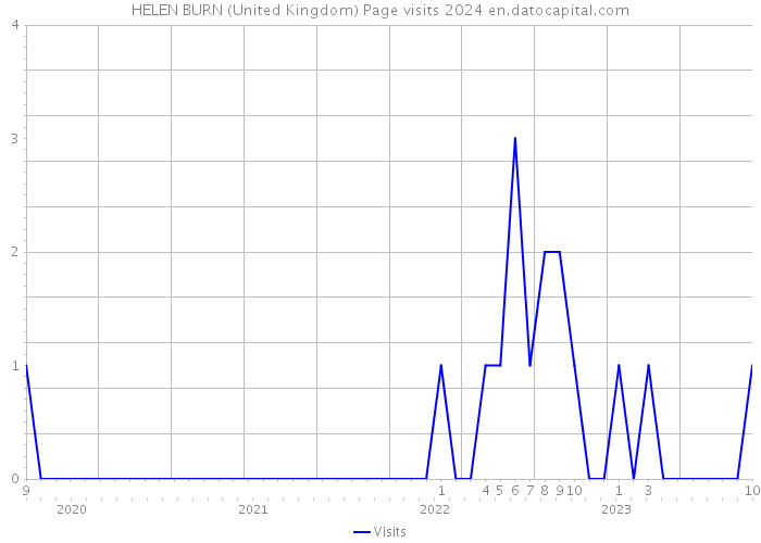 HELEN BURN (United Kingdom) Page visits 2024 