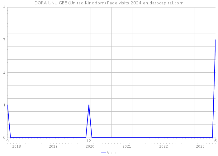 DORA UNUIGBE (United Kingdom) Page visits 2024 