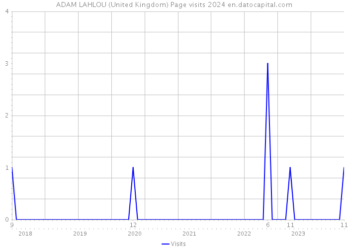 ADAM LAHLOU (United Kingdom) Page visits 2024 