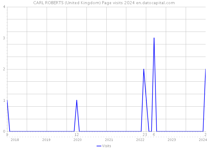 CARL ROBERTS (United Kingdom) Page visits 2024 
