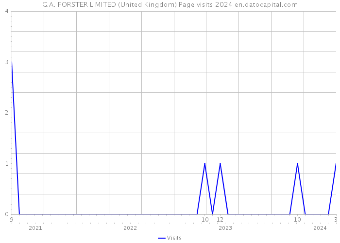 G.A. FORSTER LIMITED (United Kingdom) Page visits 2024 