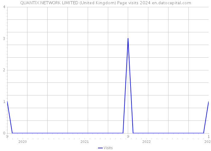 QUANTIX NETWORK LIMITED (United Kingdom) Page visits 2024 