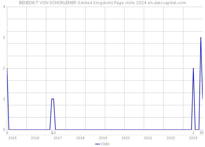 BENEDIKT VON SCHORLEMER (United Kingdom) Page visits 2024 