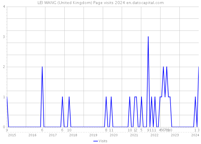 LEI WANG (United Kingdom) Page visits 2024 