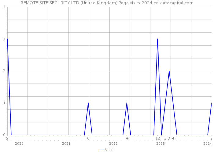 REMOTE SITE SECURITY LTD (United Kingdom) Page visits 2024 