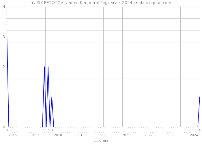 YURIY FEDOTOV (United Kingdom) Page visits 2024 