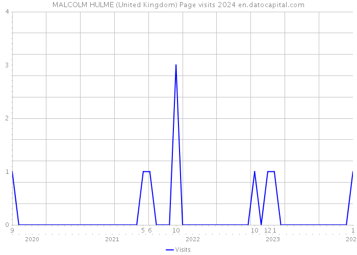 MALCOLM HULME (United Kingdom) Page visits 2024 