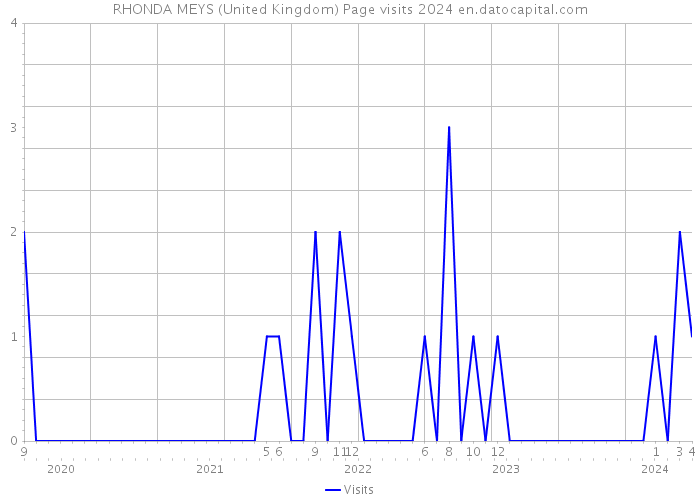 RHONDA MEYS (United Kingdom) Page visits 2024 