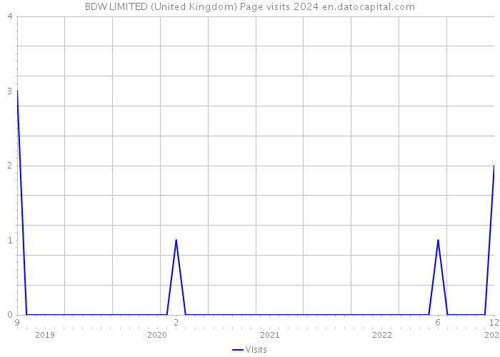 BDW LIMITED (United Kingdom) Page visits 2024 