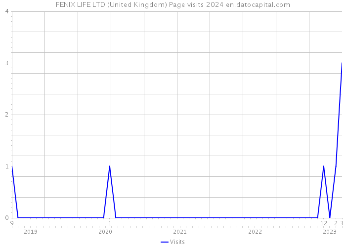 FENIX LIFE LTD (United Kingdom) Page visits 2024 