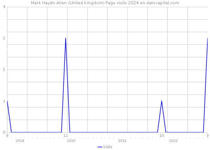 Mark Haydn Allen (United Kingdom) Page visits 2024 