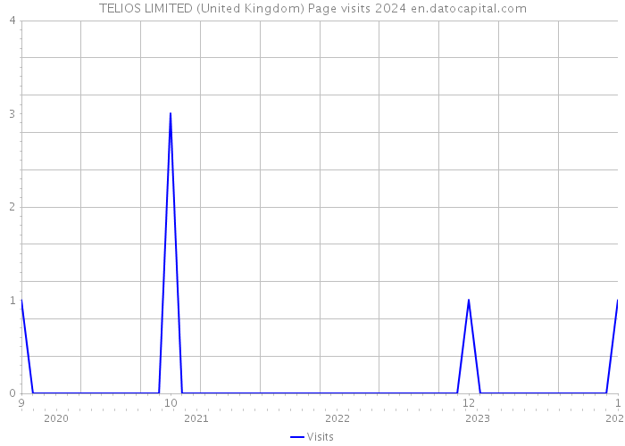 TELIOS LIMITED (United Kingdom) Page visits 2024 