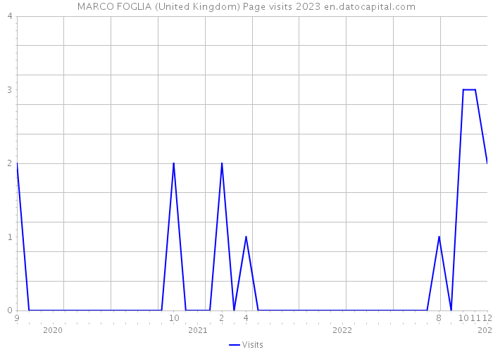 MARCO FOGLIA (United Kingdom) Page visits 2023 