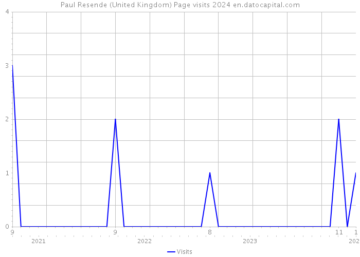 Paul Resende (United Kingdom) Page visits 2024 